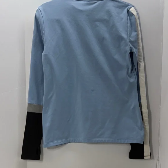 PINK Victoria's Secret Light Blue Zip-Up Pullover Top - Picture 6 of 9